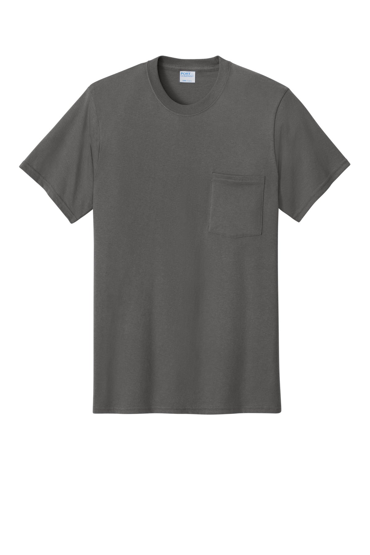 Port & Co Core Cotton Pocket Tee. PC54P