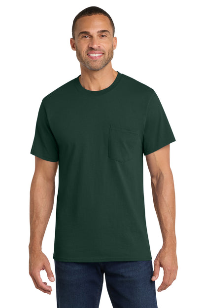 Port & Co Core Cotton Pocket Tee. PC54P