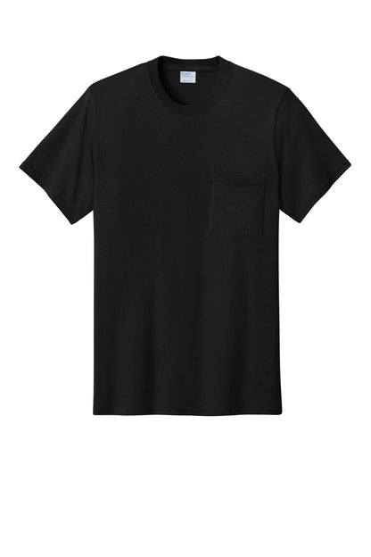 Port & Co Core Cotton Pocket Tee. PC54P