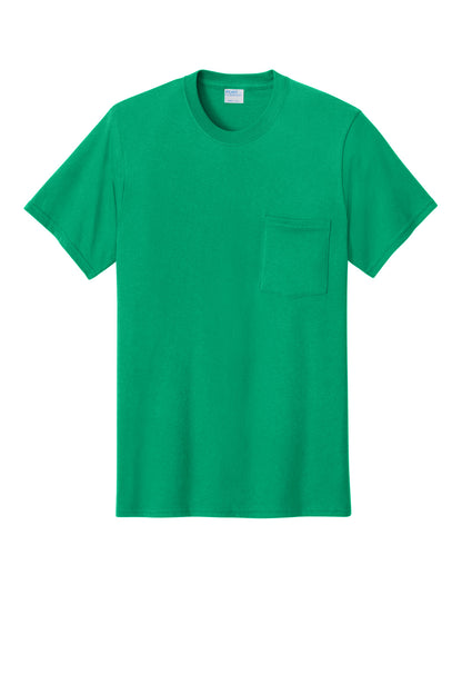 Port & Co Core Cotton Pocket Tee. PC54P