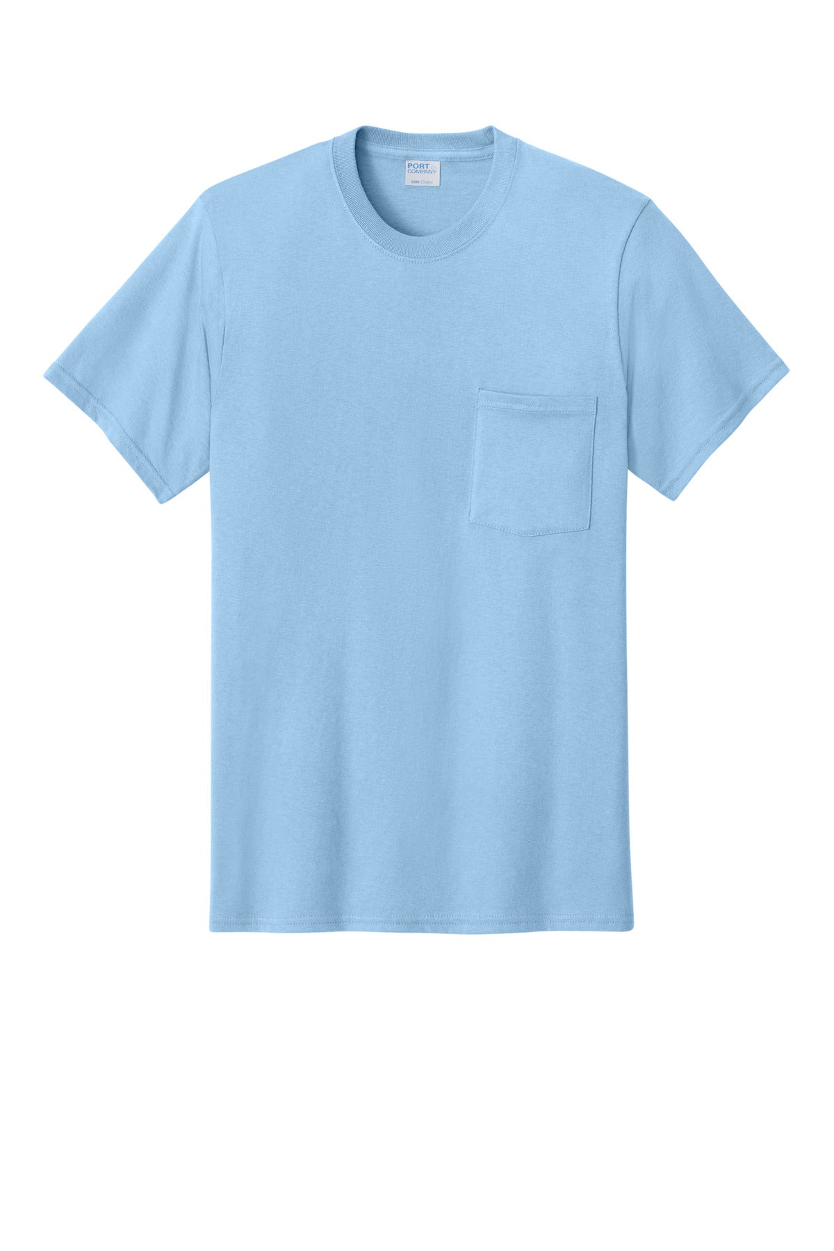 Port & Co Core Cotton Pocket Tee. PC54P