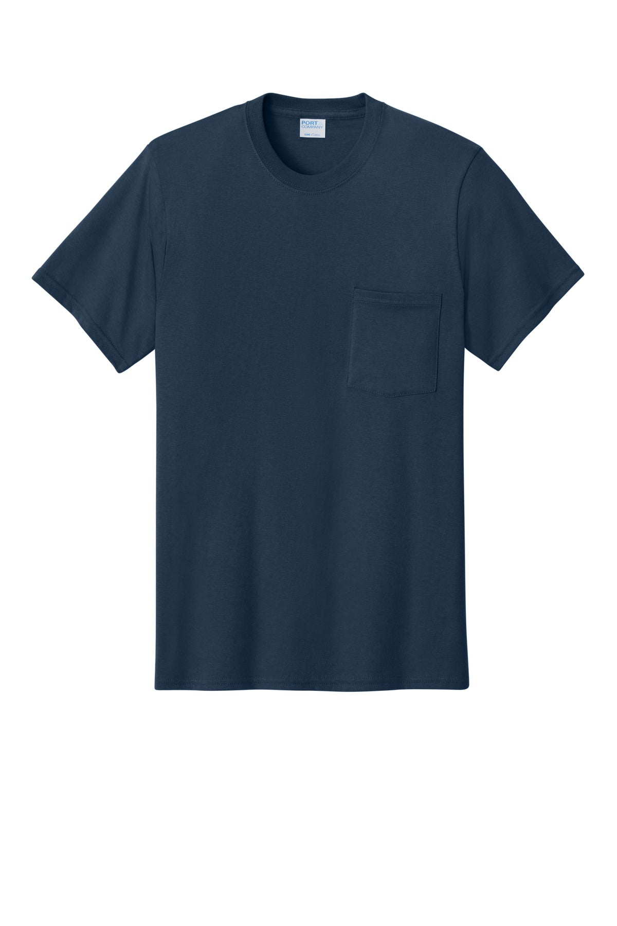 Port & Co Core Cotton Pocket Tee. PC54P