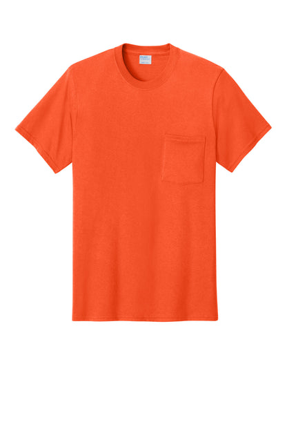 Port & Co Core Cotton Pocket Tee. PC54P