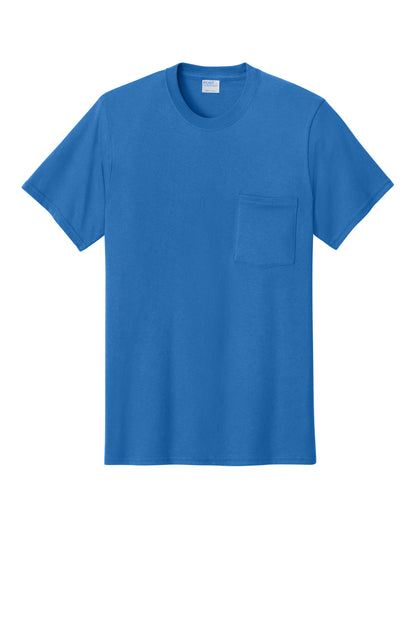 Port & Co Core Cotton Pocket Tee. PC54P