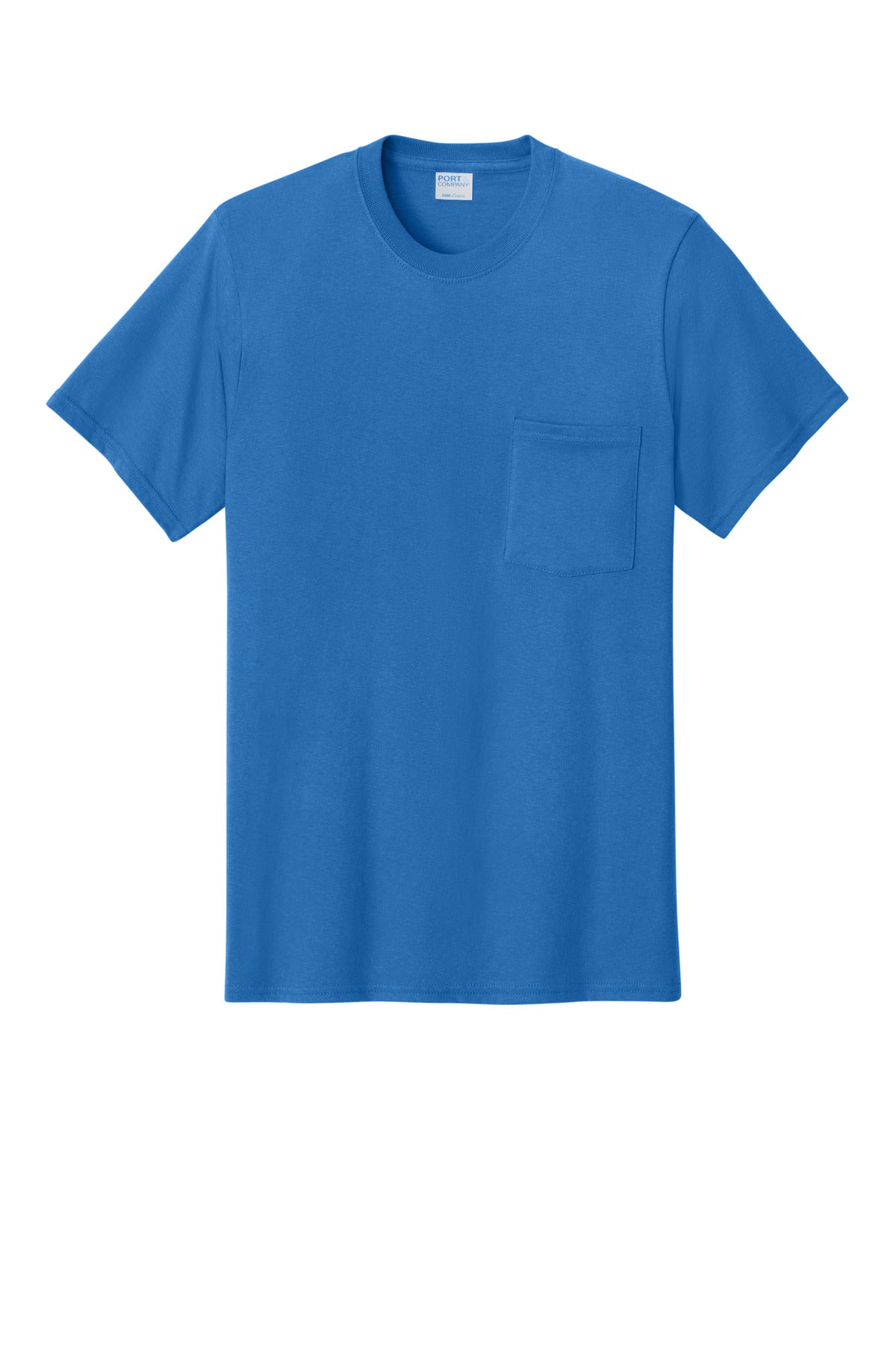 Port & Co Core Cotton Pocket Tee. PC54P