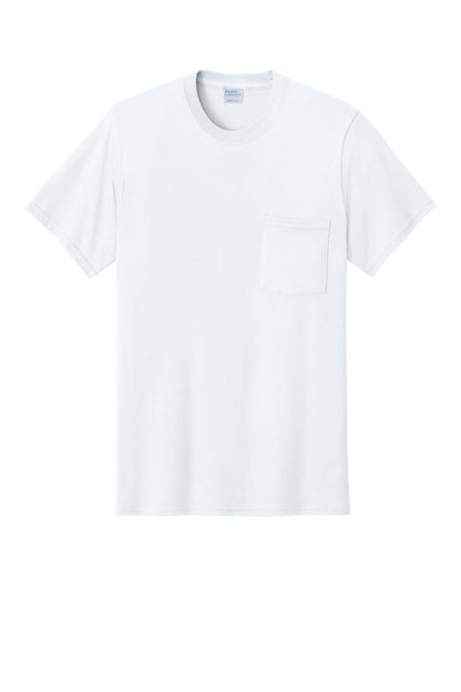 Port & Co Core Cotton Pocket Tee. PC54P