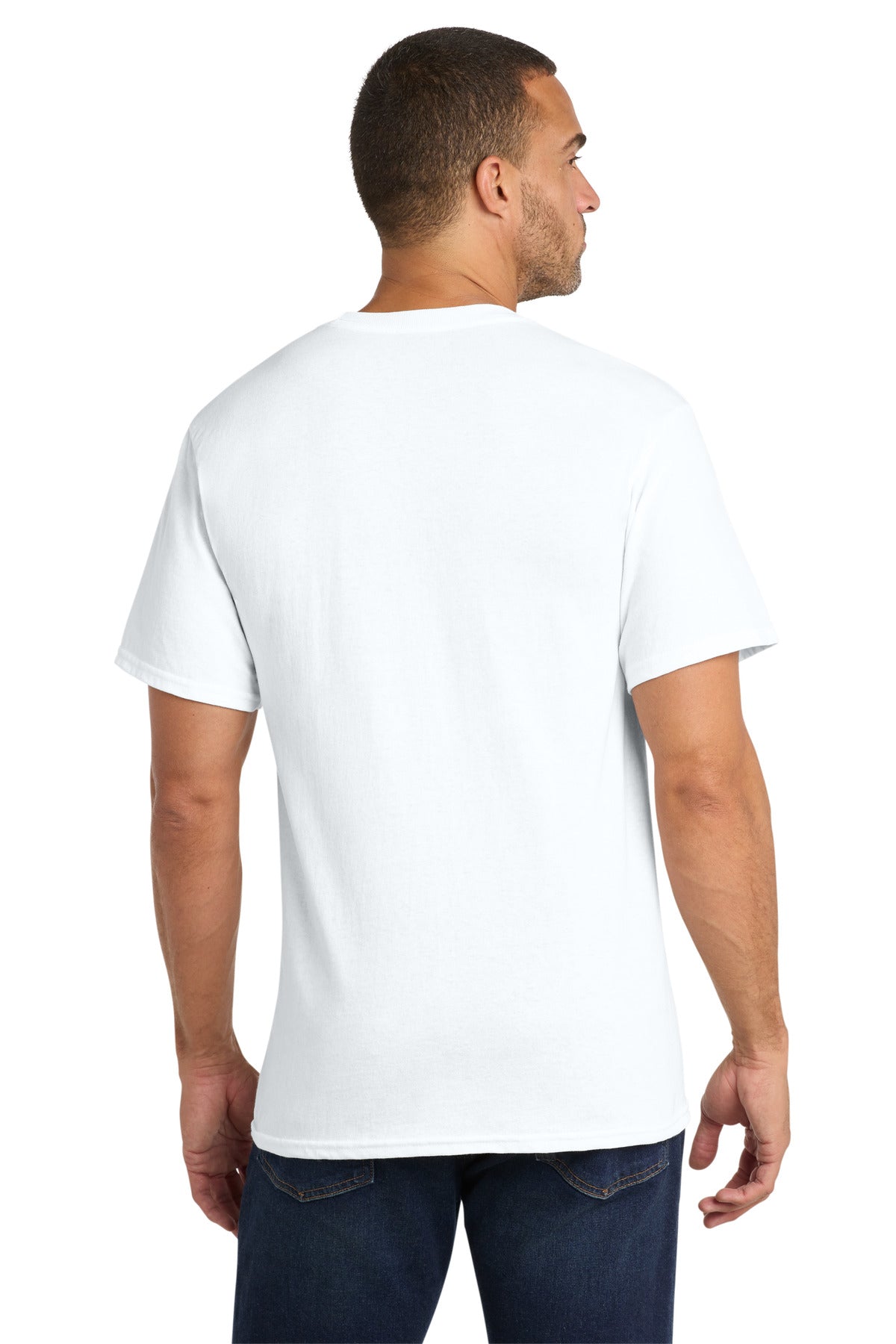 Port & Co Core Cotton Pocket Tee. PC54P