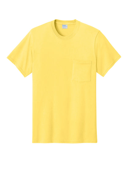 Port & Co Core Cotton Pocket Tee. PC54P