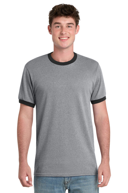 Port & Co Core Cotton Ringer Tee.  PC54R