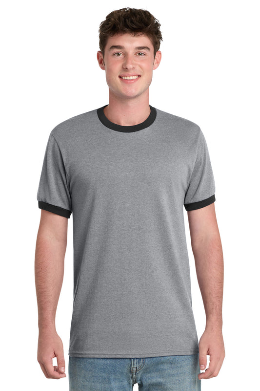 Port & Co Core Cotton Ringer Tee.  PC54R