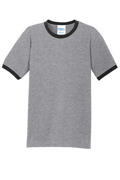 Port & Co Core Cotton Ringer Tee.  PC54R