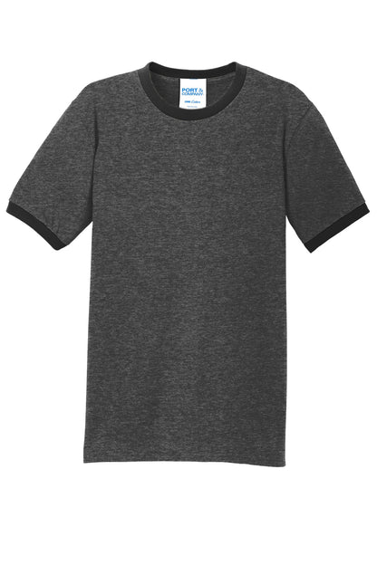 Port & Co Core Cotton Ringer Tee.  PC54R