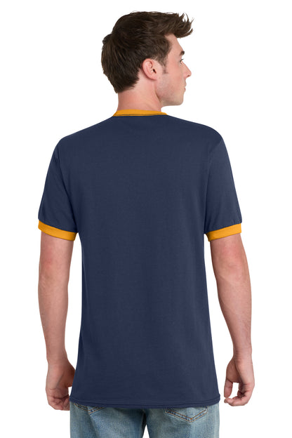 Port & Co Core Cotton Ringer Tee.  PC54R