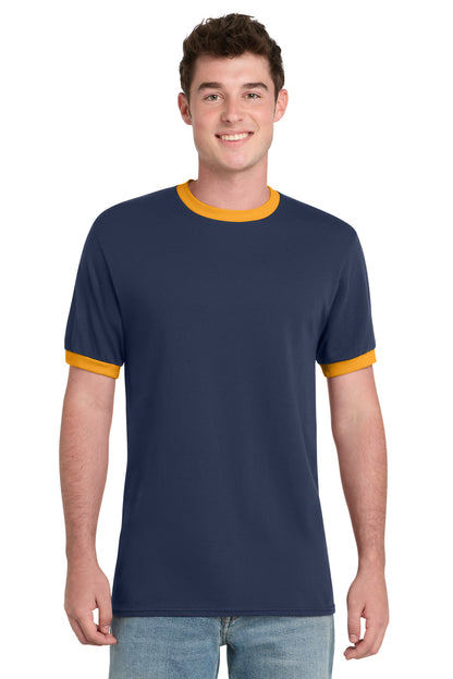Port & Co Core Cotton Ringer Tee.  PC54R