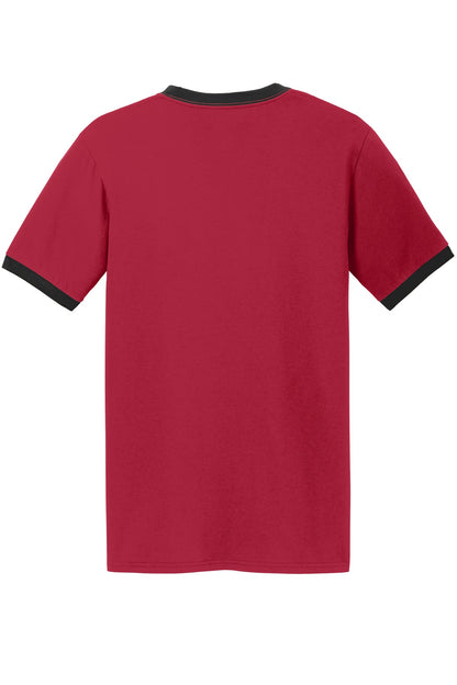 Port & Co Core Cotton Ringer Tee.  PC54R