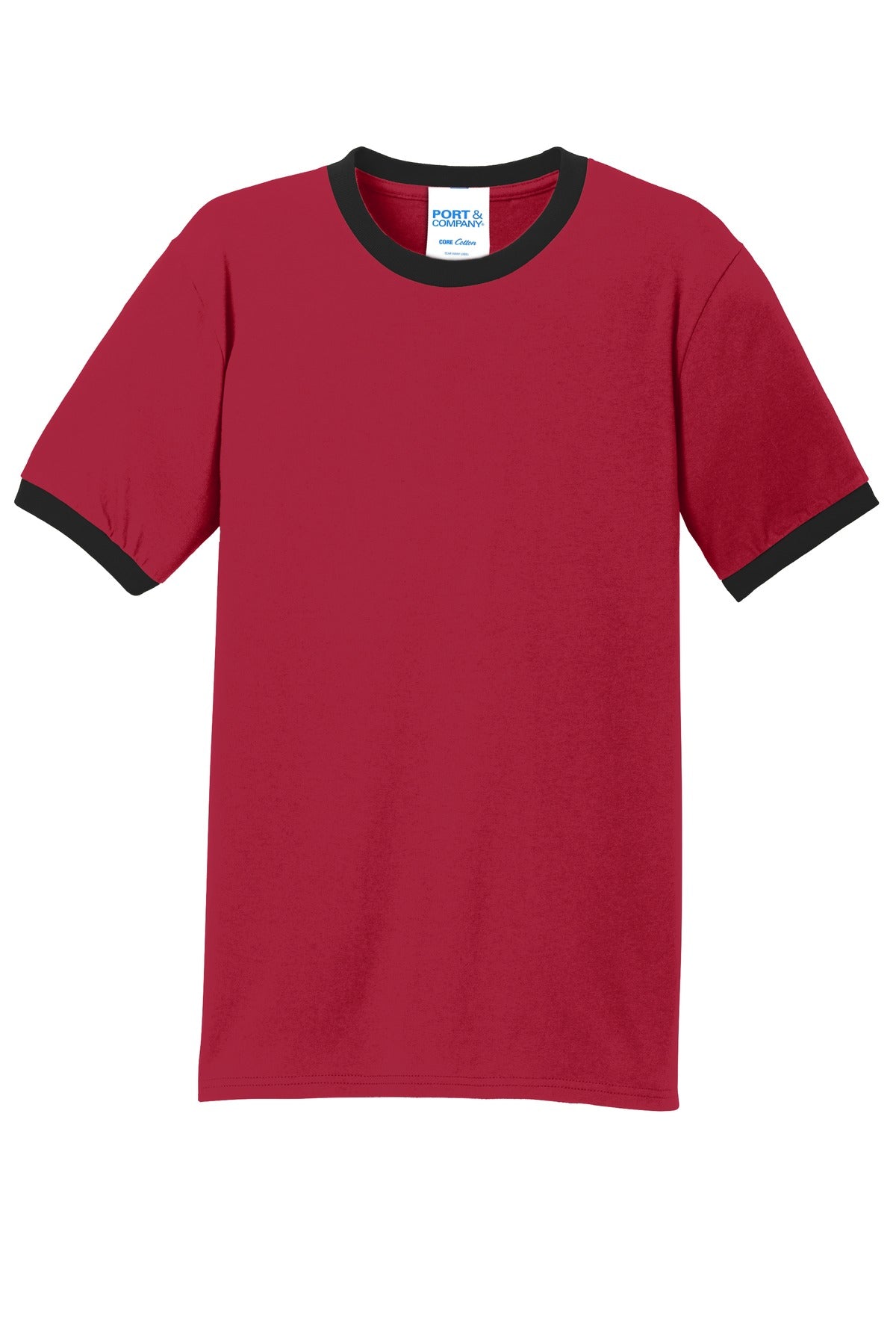 Port & Co Core Cotton Ringer Tee.  PC54R