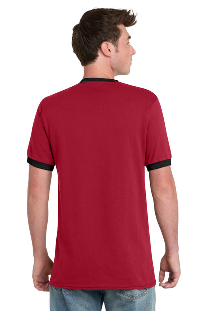 Port & Co Core Cotton Ringer Tee.  PC54R
