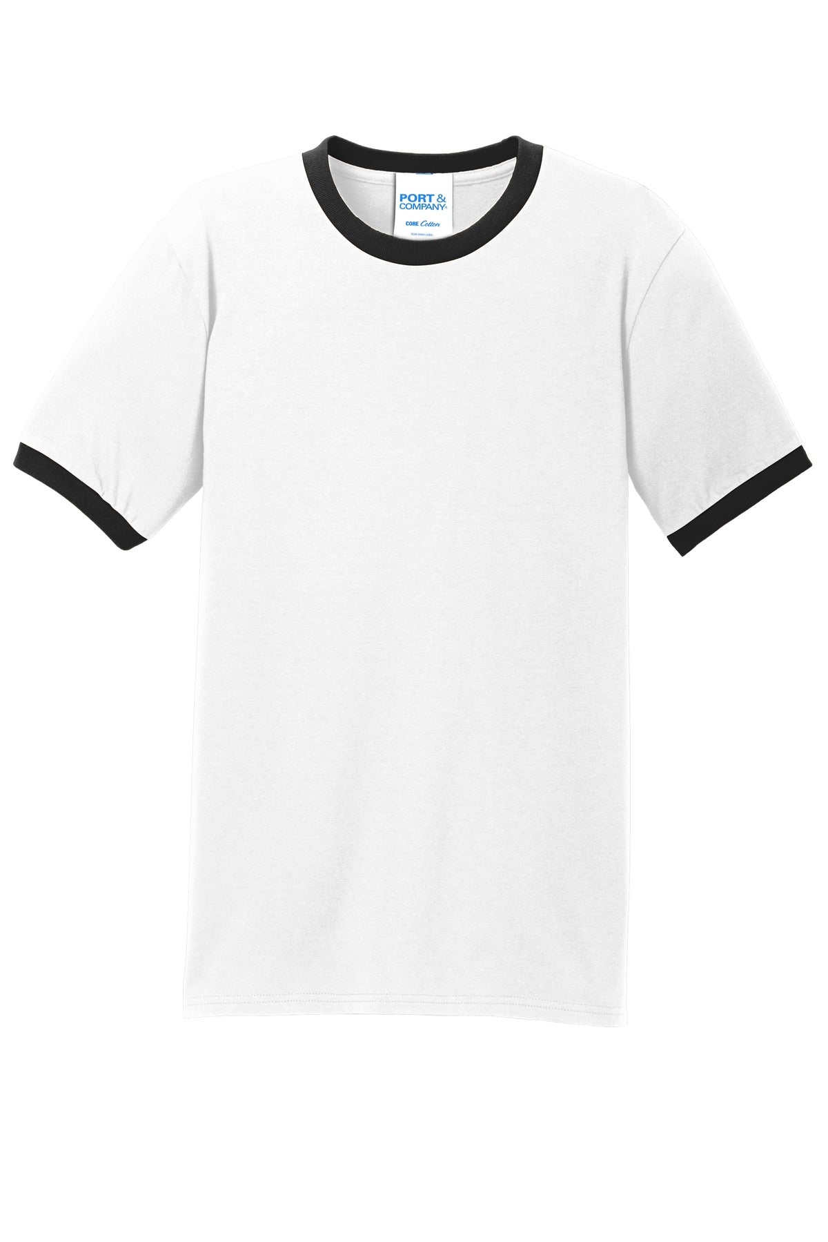 Port & Co Core Cotton Ringer Tee.  PC54R