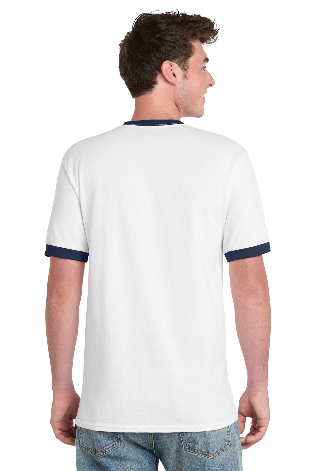 Port & Co Core Cotton Ringer Tee.  PC54R