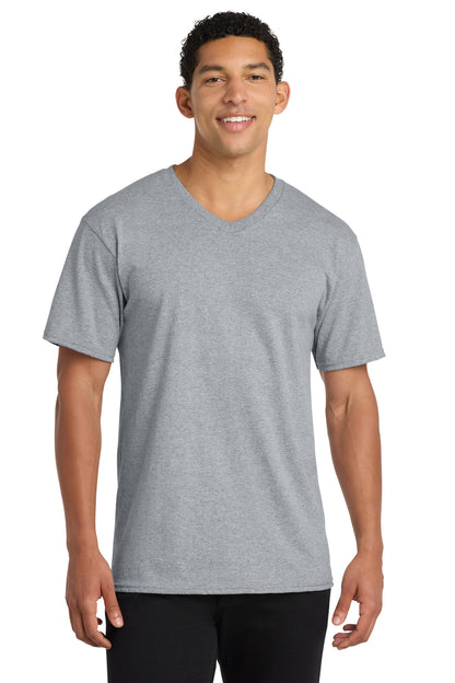 Port & Co Core Cotton V-Neck Tee. PC54V