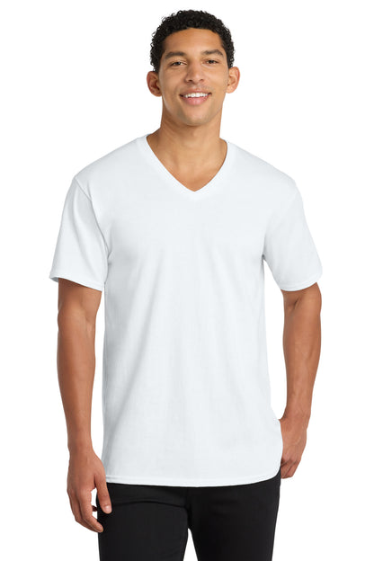 Port & Co Core Cotton V-Neck Tee. PC54V