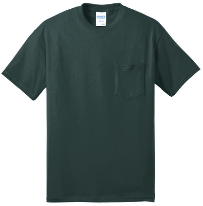 Port & Co Core Blend Pocket Tee. PC55P