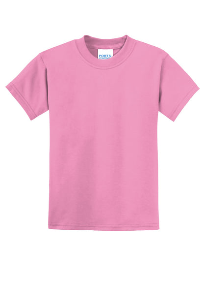 Port & Co Youth Core Blend Tee.  PC55Y