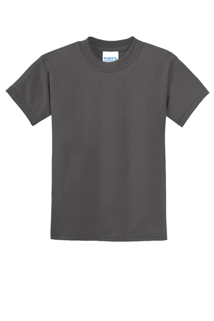 Port & Co Youth Core Blend Tee.  PC55Y