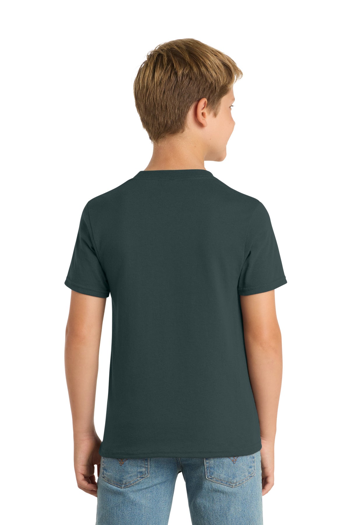 Port & Co Youth Core Blend Tee.  PC55Y