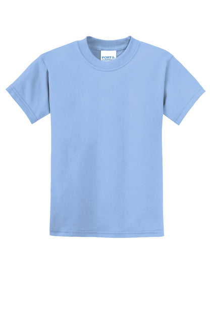 Port & Co Youth Core Blend Tee.  PC55Y