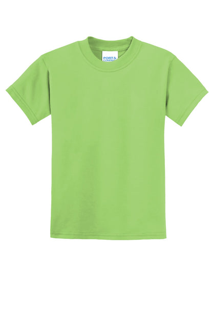 Port & Co Youth Core Blend Tee.  PC55Y