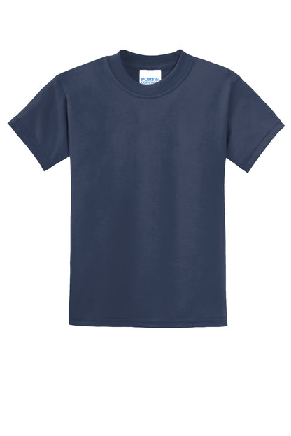 Port & Co Youth Core Blend Tee.  PC55Y