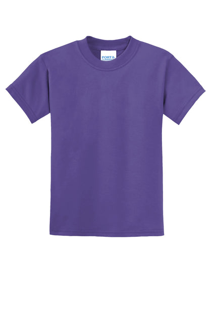 Port & Co Youth Core Blend Tee.  PC55Y