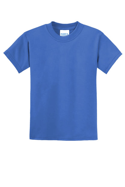 Port & Co Youth Core Blend Tee.  PC55Y