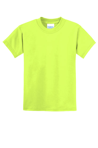 Port & Co Youth Core Blend Tee.  PC55Y