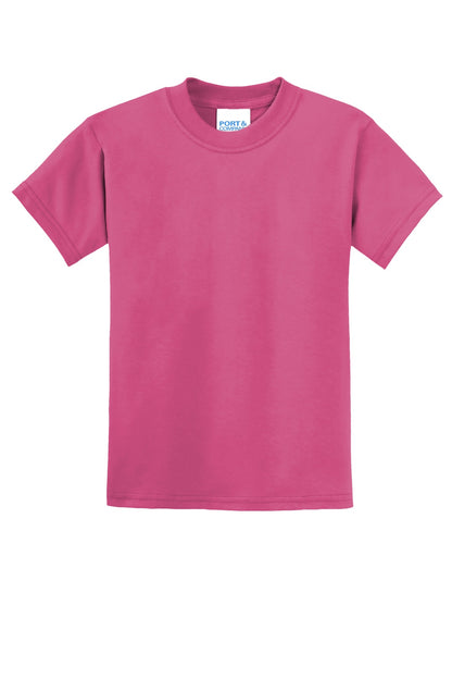 Port & Co Youth Core Blend Tee.  PC55Y