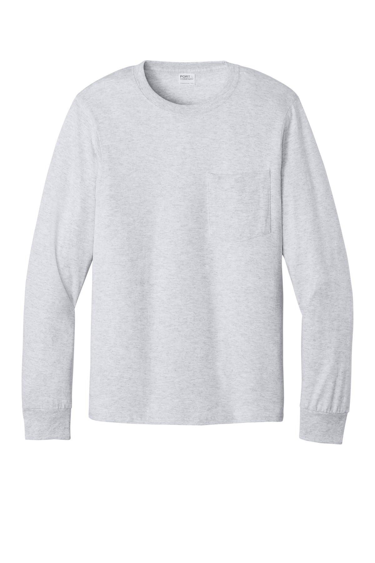 Port & Co Tall Long Sleeve Essential Pocket Tee. PC61LSPT