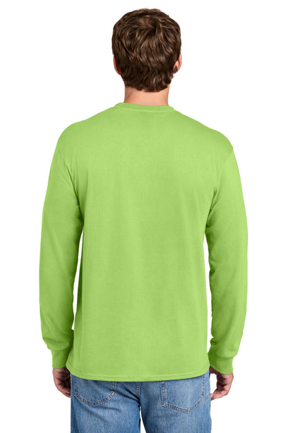 Port & Co Tall Long Sleeve Essential Pocket Tee. PC61LSPT