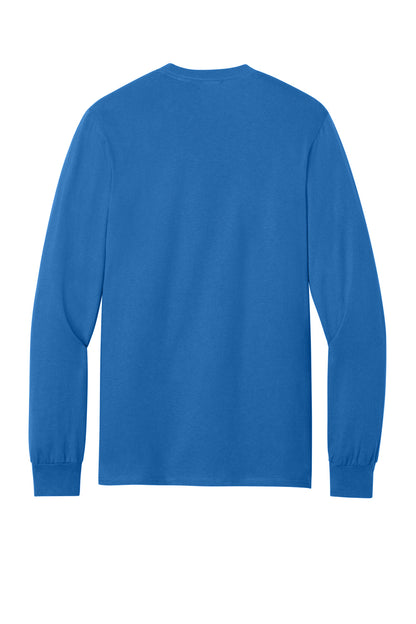 Port & Co Tall Long Sleeve Essential Pocket Tee. PC61LSPT