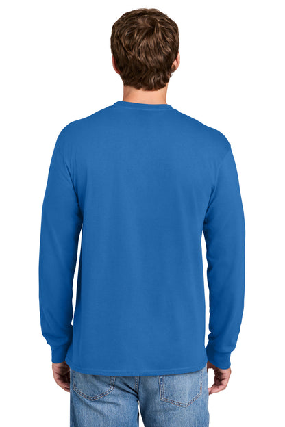 Port & Co Tall Long Sleeve Essential Pocket Tee. PC61LSPT