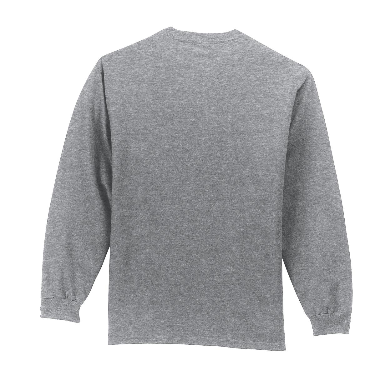 Port & Co Tall Long Sleeve Essential Pocket Tee. PC61LSPT