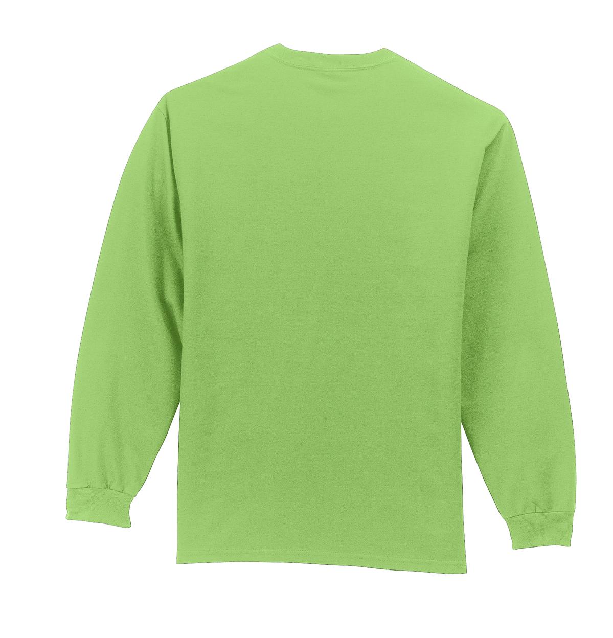 Port & Co Tall Long Sleeve Essential Pocket Tee. PC61LSPT