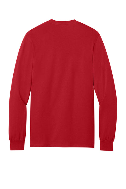 Port & Co Long Sleeve Essential Pocket Tee.  PC61LSP