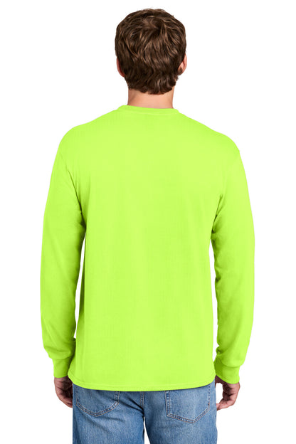 Port & Co Long Sleeve Essential Pocket Tee.  PC61LSP