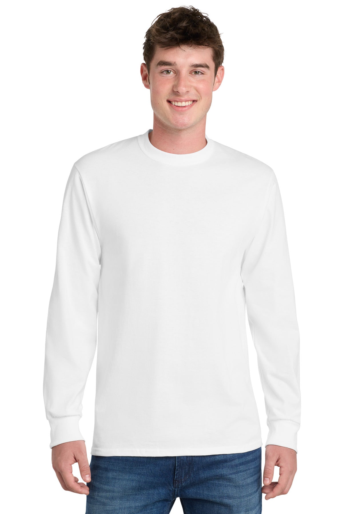 Port & Co Tall Long Sleeve Essential Tee. PC61LST