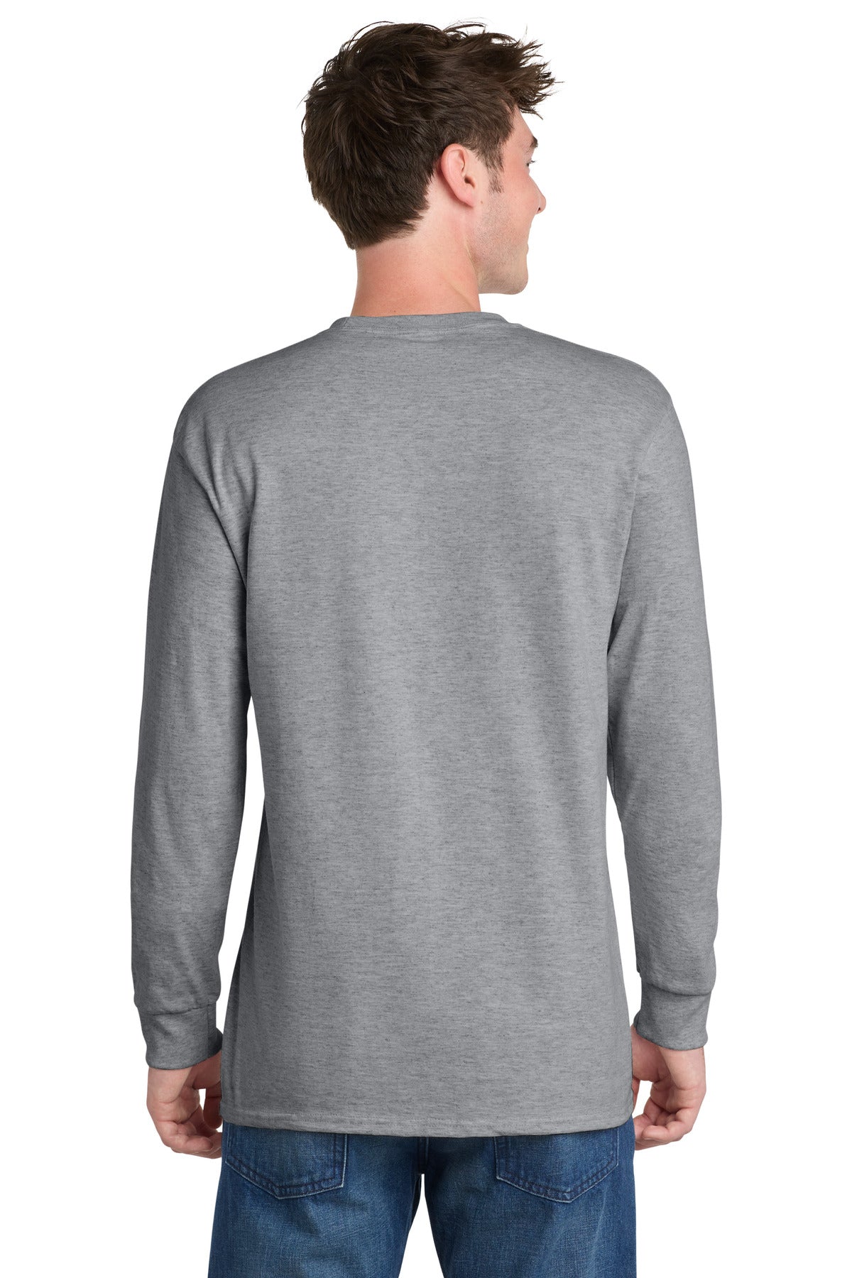 Port & Co Long Sleeve Essential Tee. PC61LS