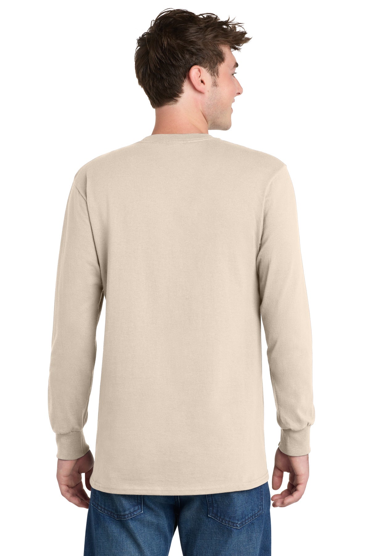 Port & Co Long Sleeve Essential Tee. PC61LS