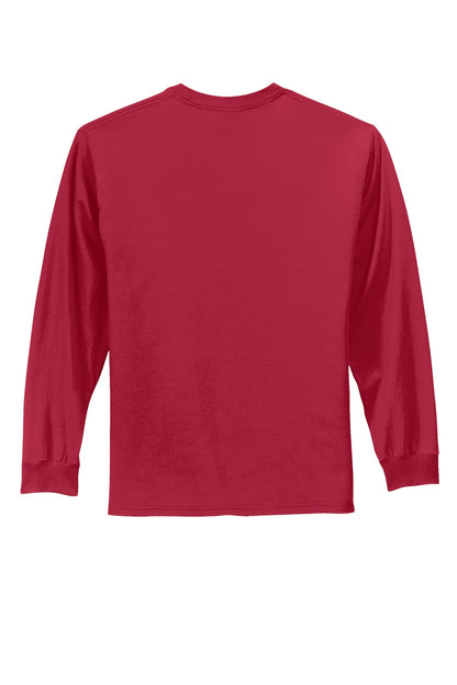 Port & Co Long Sleeve Essential Tee. PC61LS