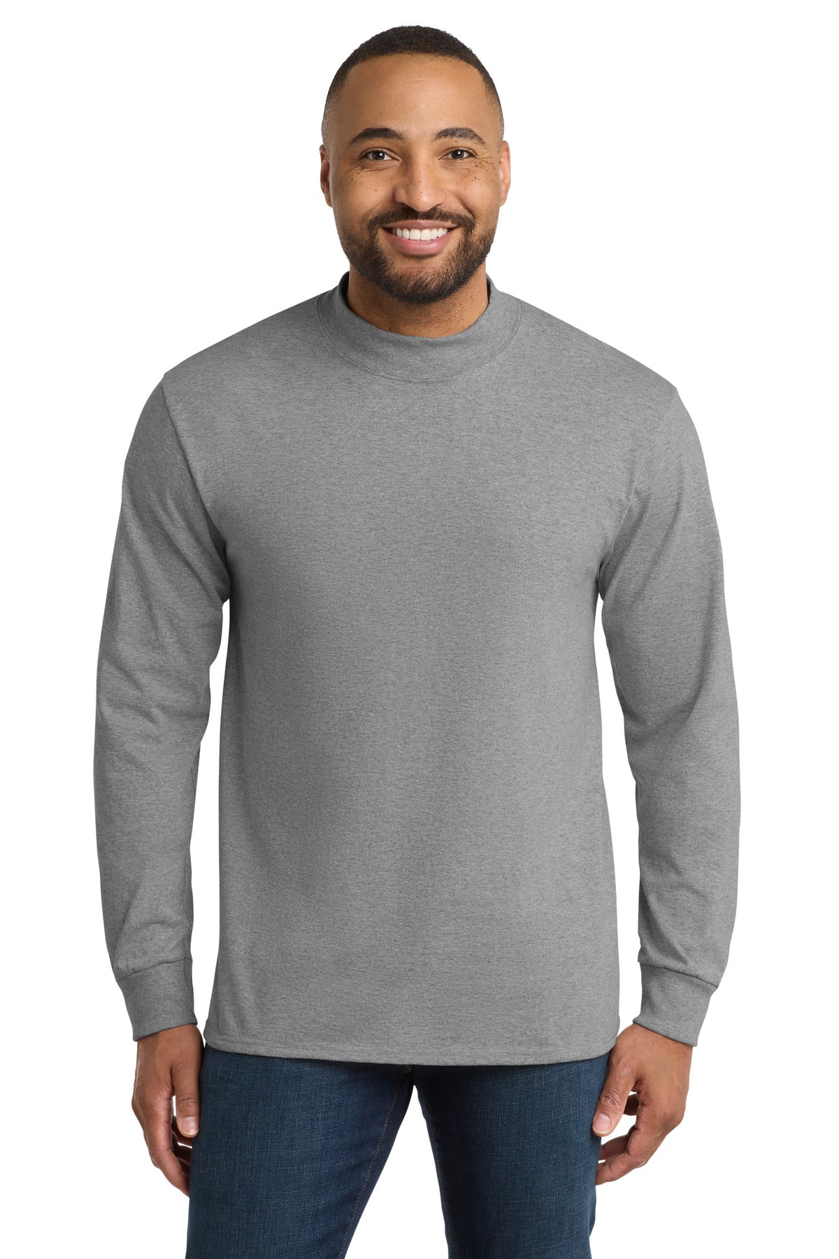 Port & Co Essential Mock Turtleneck.  PC61M