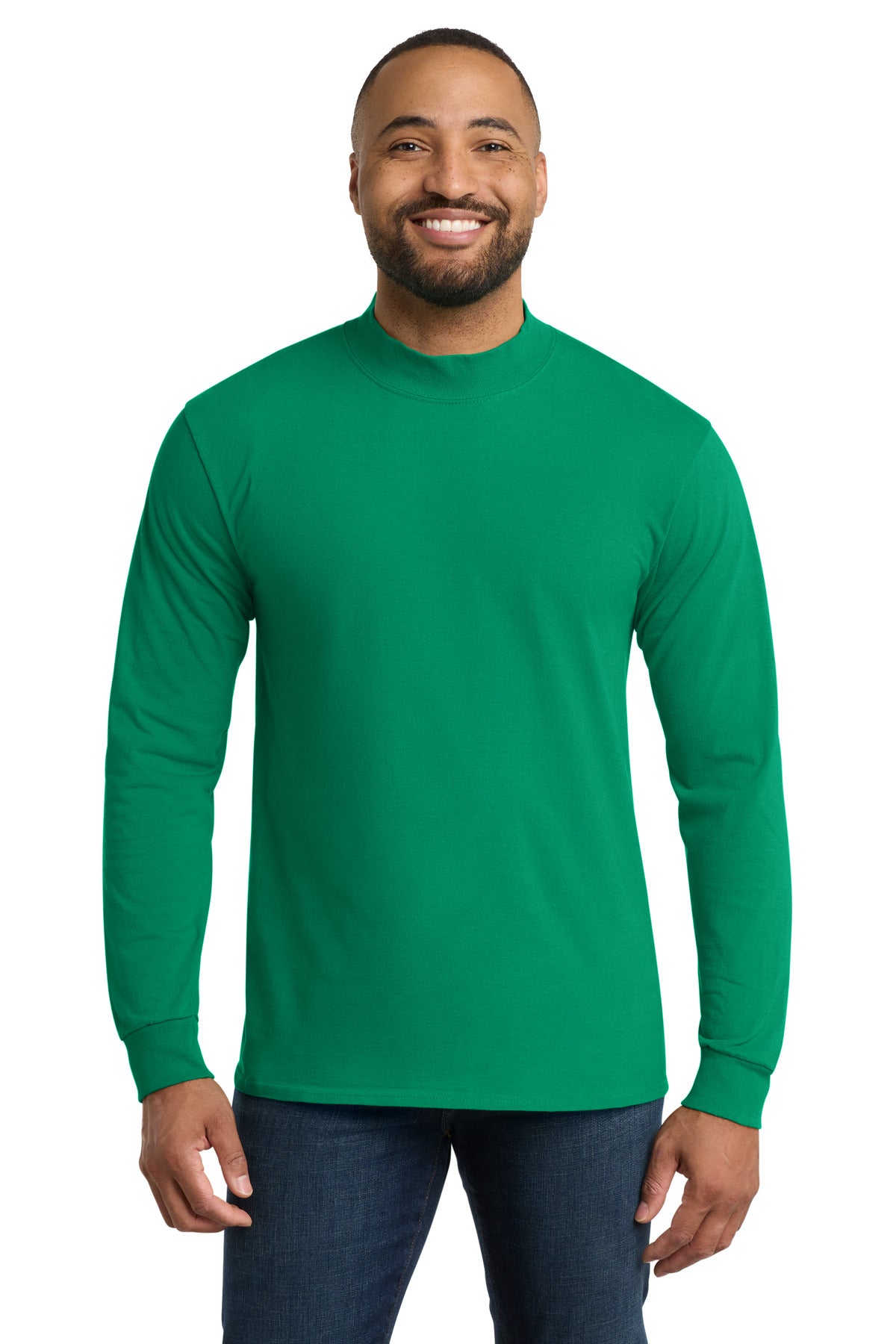 Port & Co Essential Mock Turtleneck.  PC61M